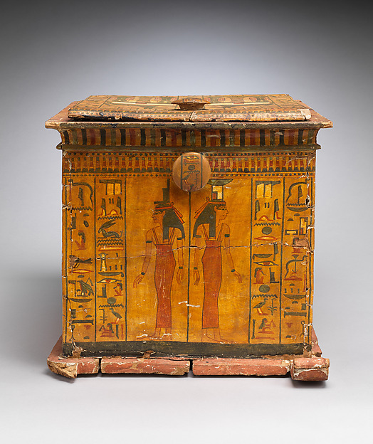 Painted Wood Coffer — Egyptian, New Kingdom